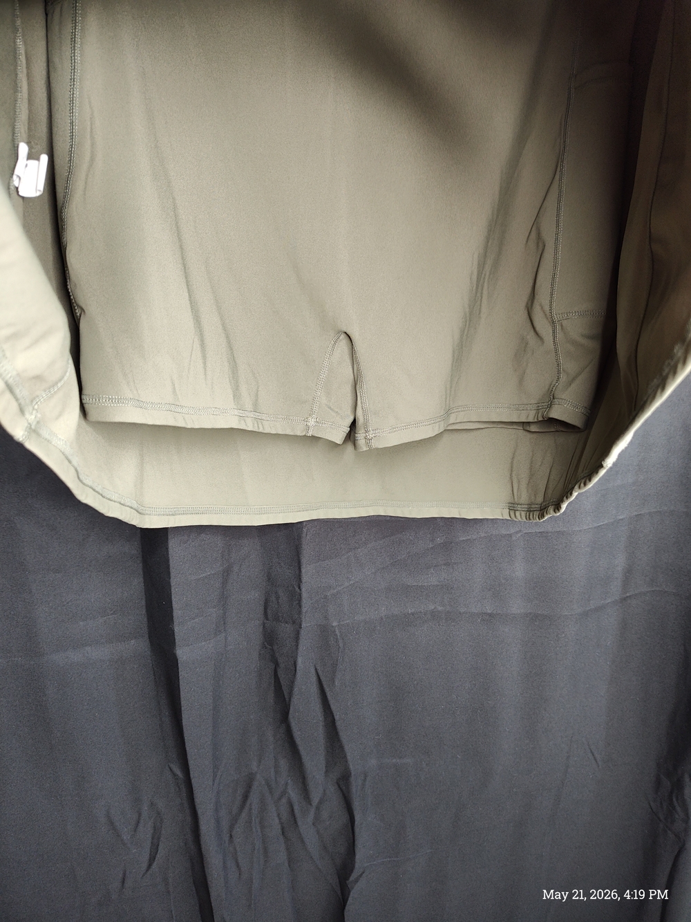 HALARA XL Built-in Bra N Shorts W/ Pickets Olive Cross Mini Tennis Dress - Picture 8 of 15